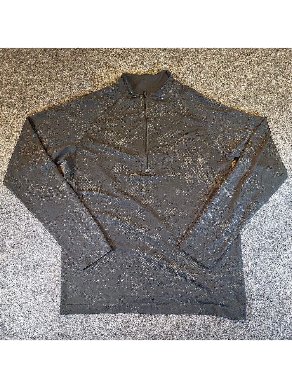 Lululemon Metal Vent Tech 1/2 Half Zip Pullover Men's Size L Black Reflective